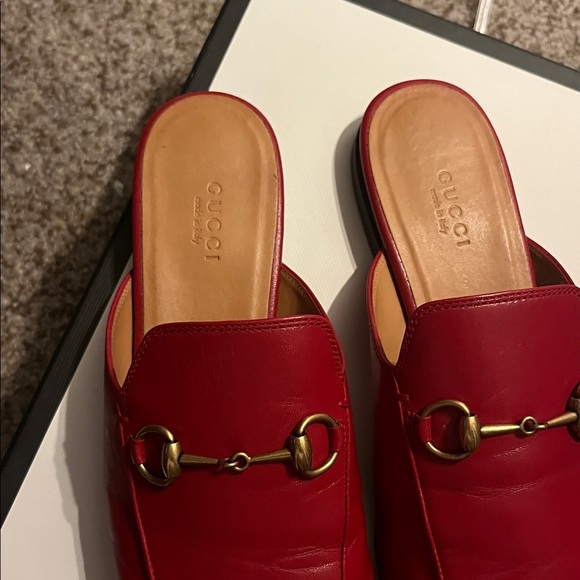 Red Leather Loafers - Picture 2 of 6